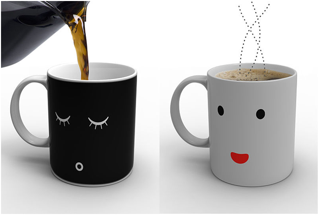 Magic Coffee Mugs Heat Sensitive Color Changing Coffee Mug Good