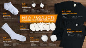 New Print on Demand Products