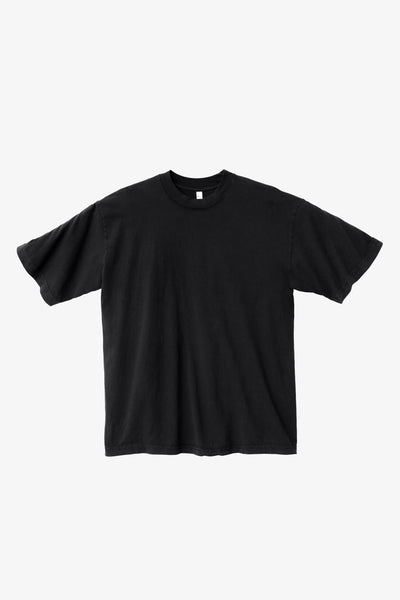 LA Apparel 1801GD- 6.5OZ GARMENT DYE CREW NECK T-SHIRT - Black