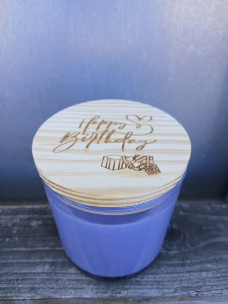 14 oz Soy Candles w/ Etched Lid