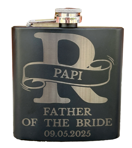 6 oz Flask - Laser Engraved