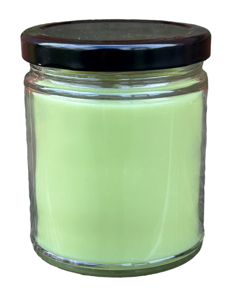 9oz PICKLE SCENTED Soy Candle with Black Lid UV Printed - (Qty 36)