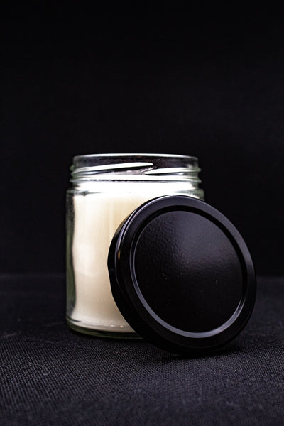 9oz PICKLE SCENTED Soy Candle with Black Lid UV Printed - (Qty 36)