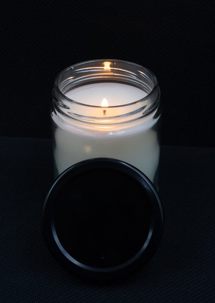 9oz PICKLE SCENTED Soy Candle with Black Lid UV Printed - (Qty 36)